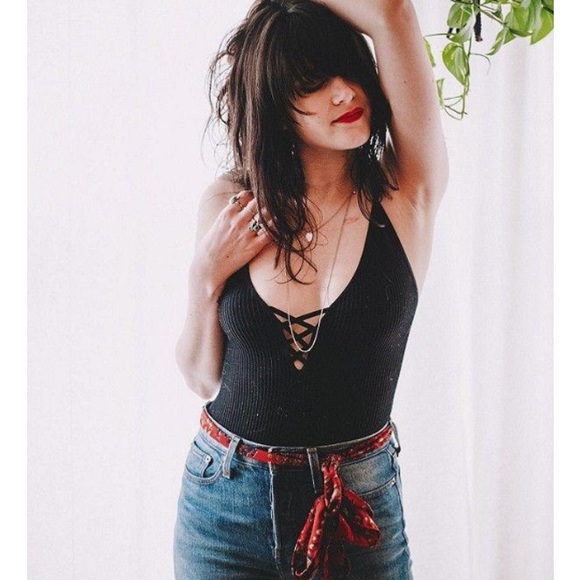 Free People Tops - NWT Free people crossfire cami in black